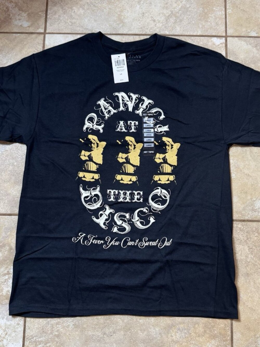 Panic! At The Disco Fever You Can't Sweat Out T-Shirt LARGE New With Tags
